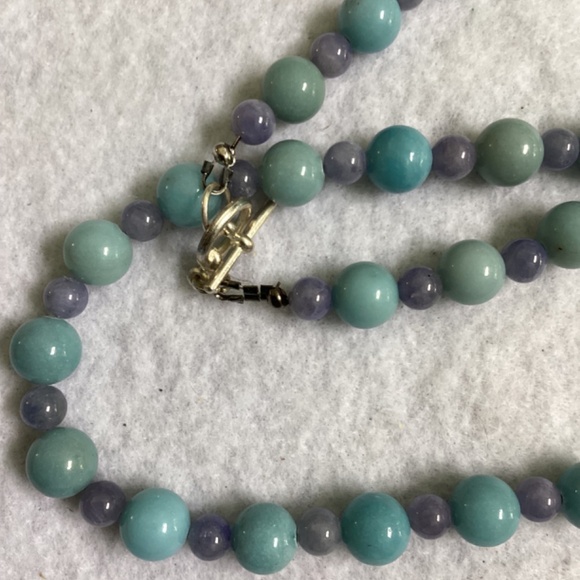 Larimar Jewelry Set: Necklace, Bracelet and Earrings - Picture 8 of 10